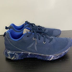 Reebok Flashfilm blue navy blue sneakers men's shoes size 6